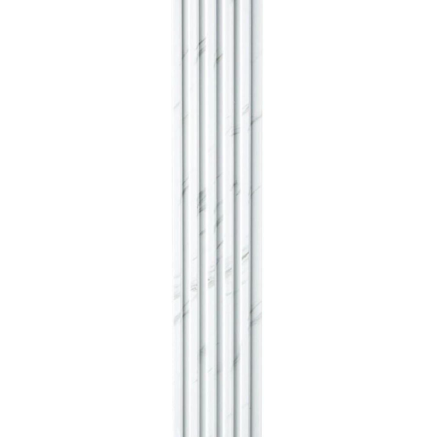 Рейка декоративная PS 2900х115х12мм Белый мрамор SW-00002134