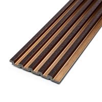 Рейка декоративная PS 2900х115х12мм Под коричневую кожу с бронзой SW-00002135
