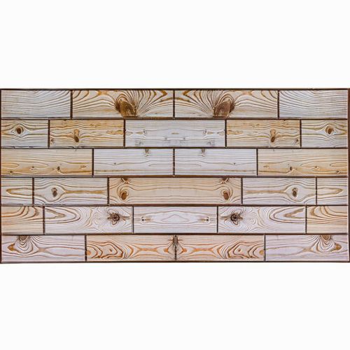 Декоративная ПВХ панель под светлое дерево (1037)