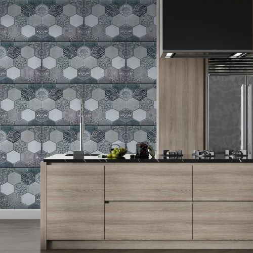 Декоративная ПВХ панель соты Абстракция (1041)