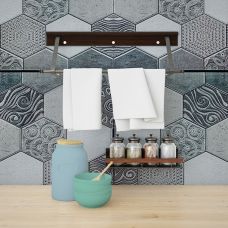 Декоративная ПВХ панель соты Абстракция Sticker Wall 960х480х4мм (1041)