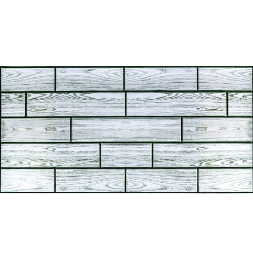Декоративная ПВХ панель под Серый кирпич с узором под дерево (1098)