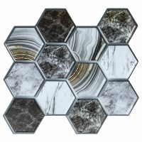 Декоративная ПВХ плитка на самоклейке соты 300х300х5мм, цена за 1 шт. (СПП-500)