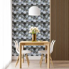 Декоративная ПВХ плитка на самоклейке соты 300х300х5мм, цена за 1 шт. (СПП-500)