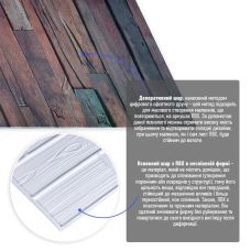 Декоративная ПВХ панель Sticker Wall 960х480х4мм (1032)