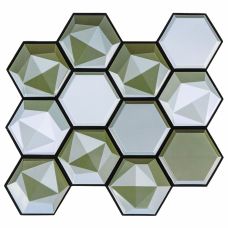 Декоративная ПВХ плитка на самоклейке соты 300х300х5мм, цена за 1 шт. (СПП-502)