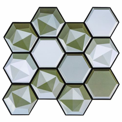 Декоративная ПВХ плитка на самоклейке соты 300х300х5мм, цена за 1 шт. (СПП-502)