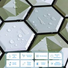 Декоративная ПВХ плитка на самоклейке соты 300х300х5мм, цена за 1 шт. (СПП-502)