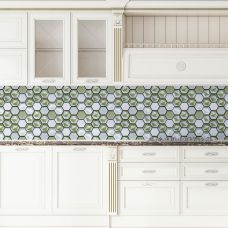 Декоративная ПВХ плитка на самоклейке соты 300х300х5мм, цена за 1 шт. (СПП-502)