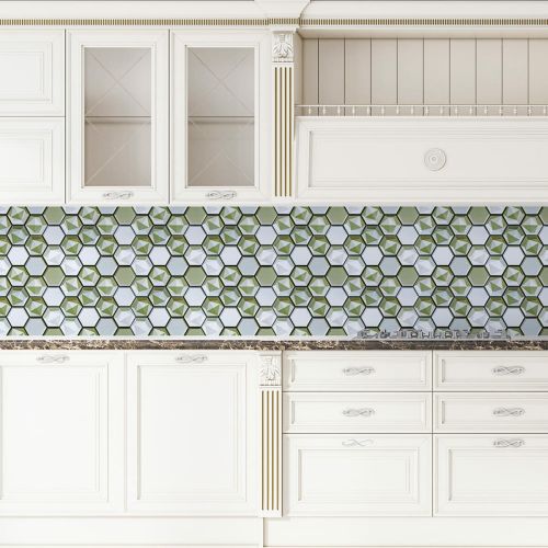 Декоративная ПВХ плитка на самоклейке соты 300х300х5мм, цена за 1 шт. (СПП-502)