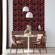 Декоративная ПВХ плитка на самоклейке соты 300х300х5мм, цена за 1 шт. (СПП-503)