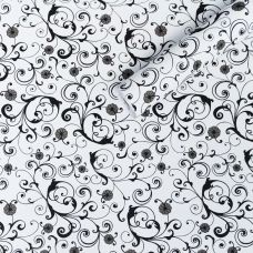 Самоклеющаяся пленка белые вензеля 0,45х10м (10175)