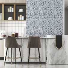 Самоклеющаяся пленка белые вензеля 0,45х10м (10175)