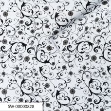 Самоклеющаяся пленка белые вензеля 0,45х10м (10175)