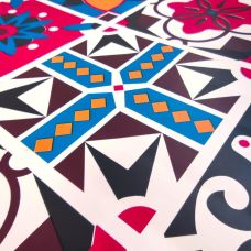 Самоклеющаяся пленка Sticker Wall SW-00000789 Винтажная бордовая мозаика 0,45х10м 