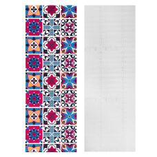 Самоклеющаяся пленка Sticker Wall SW-00000789 Винтажная бордовая мозаика 0,45х10м 