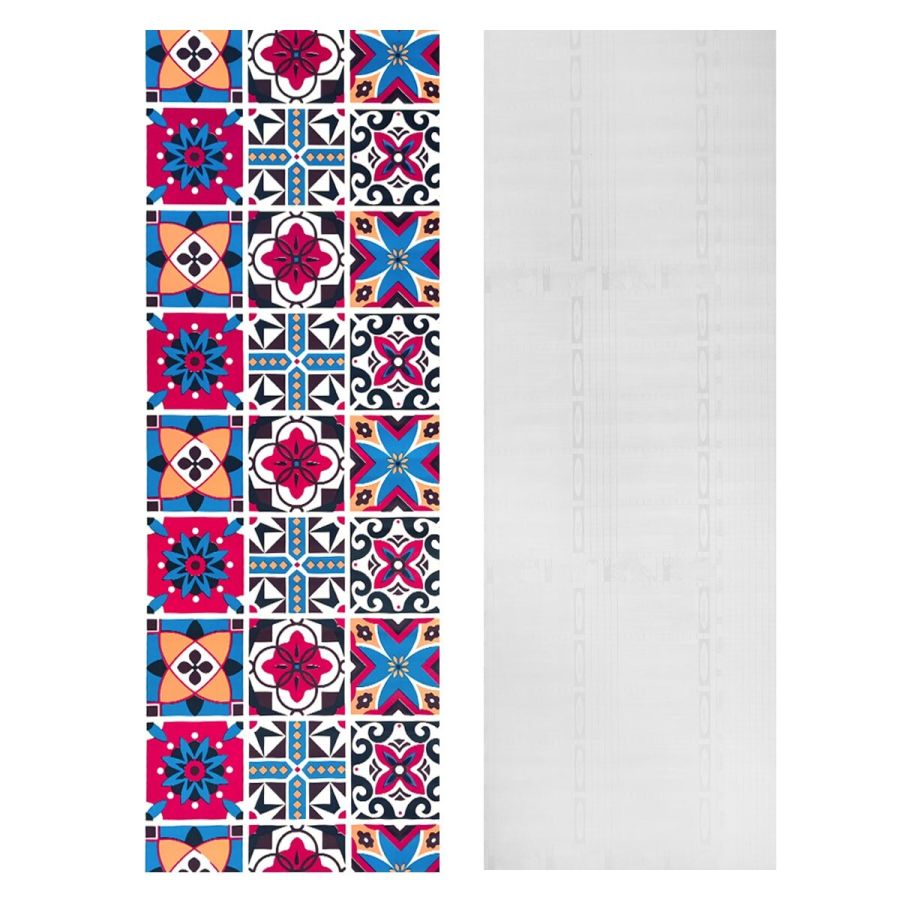 Самоклеющаяся пленка Sticker Wall SW-00000789 Винтажная бордовая мозаика 0,45х10м