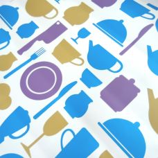 Самоклеющаяся пленка Sticker Wall Яркая кухня 0.45х10M 