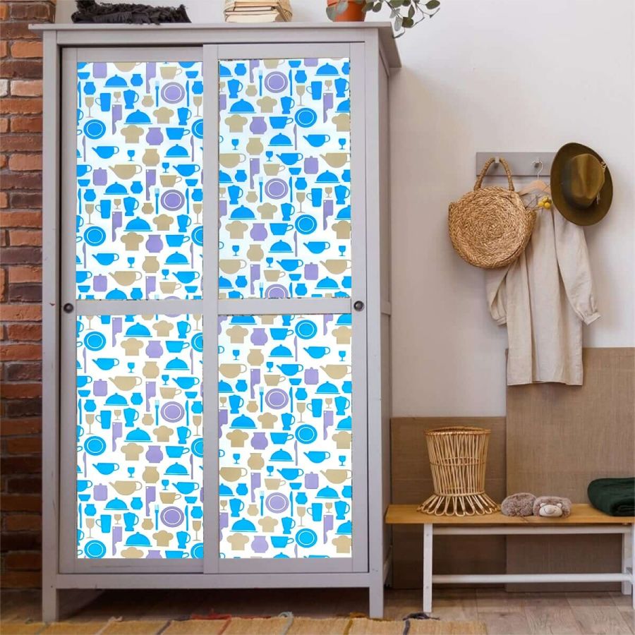 Самоклеющаяся пленка Sticker Wall Яркая кухня 0.45х10M