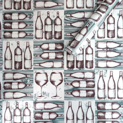 Самоклеющаяся пленка Sticker Wall SW-00000798 Винная 0,45х10м