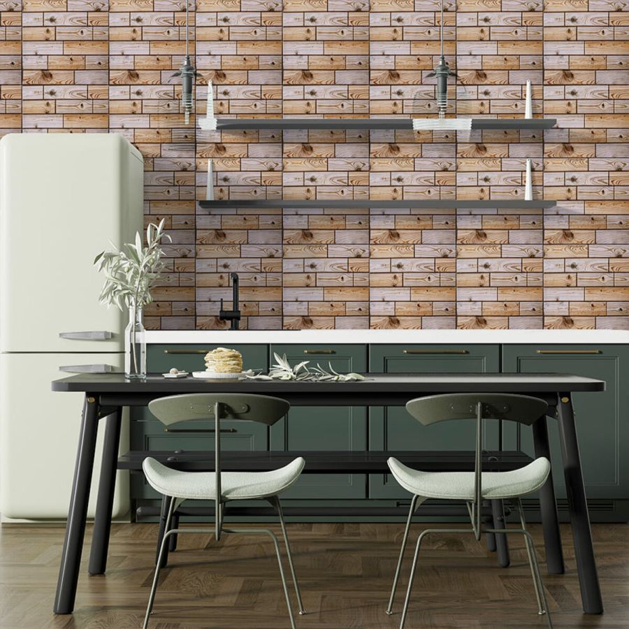 Декоративная ПВХ плитка на самоклейке Sticker Wall SW-00001133 Карамельная 300х300х4мм, цена за 1 шт.