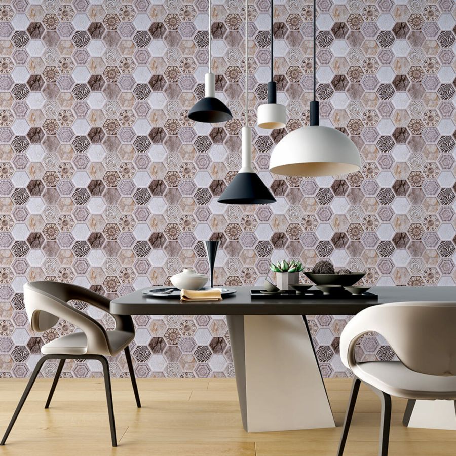 Декоративная ПВХ плитка на самоклейке Sticker Wall SW-00001136 Винтажная 300х300х5мм, цена за 1 шт.