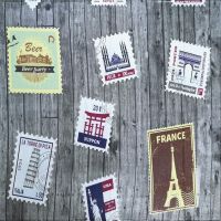 Самоклеющаяся 3D панель Sticker Wall Почтовые марки 700х700х4мм