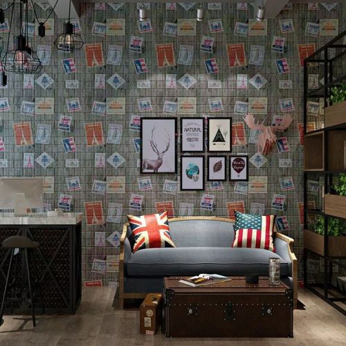 Самоклеющаяся 3D панель Sticker Wall Почтовые марки 700х700х4мм