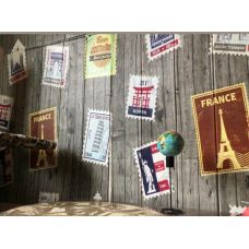 Самоклеющаяся 3D панель Sticker Wall Почтовые марки 700х700х4мм