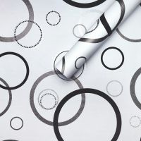 Самоклеющаяся пленка Sticker Wall SW-00001201 Серебряные круги 0,45х10м 