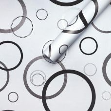 Самоклеющаяся пленка Sticker Wall SW-00001201 Серебряные круги 0,45х10м 