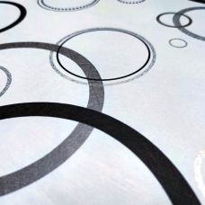 Самоклеющаяся пленка Sticker Wall SW-00001201 Серебряные круги 0,45х10м 