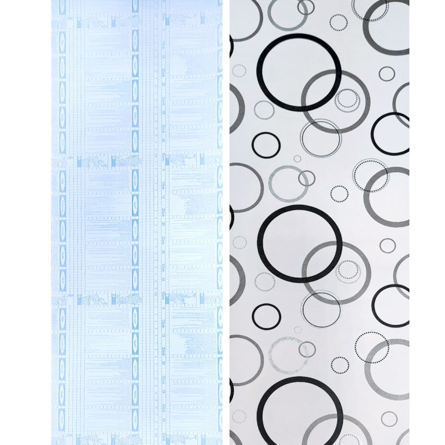 Самоклеющаяся пленка Sticker Wall SW-00001201 Серебряные круги 0,45х10м