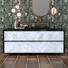 Самоклеющаяся пленка Sticker Wall SW-00001213 Серый мрамор соты 0,45х10м 