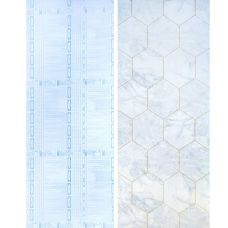 Самоклеющаяся пленка Sticker Wall SW-00001214 Малахитовый мрамор золотые соты 0,45х10м 