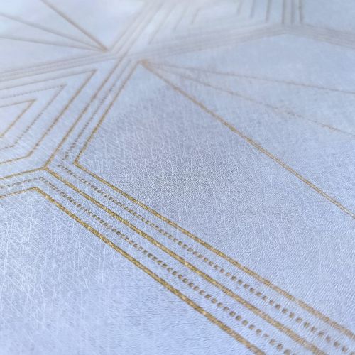 Самоклеющаяся пленка Sticker Wall SW-00001218 Голубая с золотом 0,45х10м