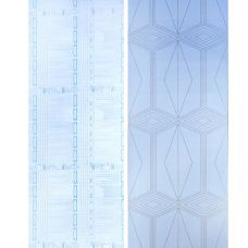 Самоклеющаяся пленка Sticker Wall SW-00001218 Голубая с золотом 0,45х10м 