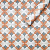 Самоклеющаяся пленка Sticker Wall SW-00001220 Оранжевые цветы 0,45х10м 