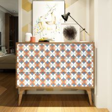 Самоклеющаяся пленка Sticker Wall SW-00001220 Оранжевые цветы 0,45х10м 