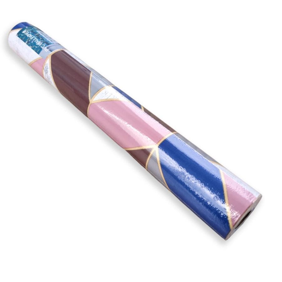 Самоклеющаяся пленка Sticker Wall SW-00001225 Розовые треугольники 0,45х10м