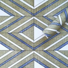 Самоклеющаяся пленка Sticker Wall SW-00001256 Васильковые ромбы 0,45х10м 