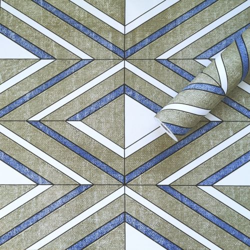 Самоклеющаяся пленка Sticker Wall SW-00001256 Васильковые ромбы 0,45х10м