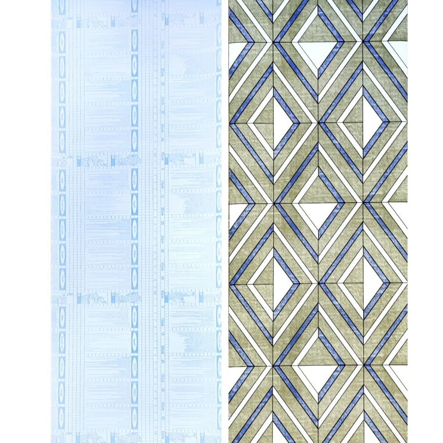 Самоклеющаяся пленка Sticker Wall SW-00001256 Васильковые ромбы 0,45х10м