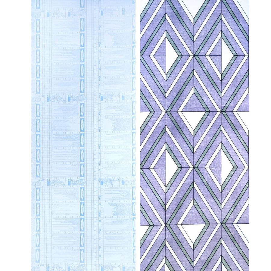 Самоклеющаяся пленка Sticker Wall SW-00001257 Зеленые ромбы 0,45х10м