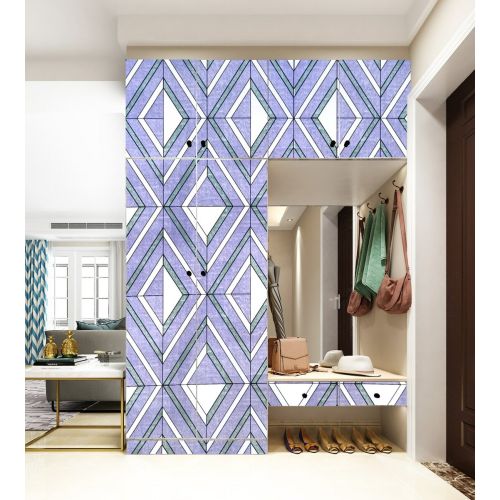 Самоклеющаяся пленка Sticker Wall SW-00001257 Зеленые ромбы 0,45х10м