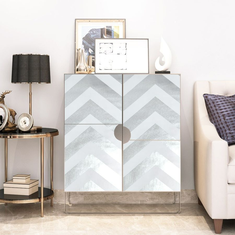Самоклеющаяся пленка Sticker Wall SW-00001221 Серебро  0,45х10м