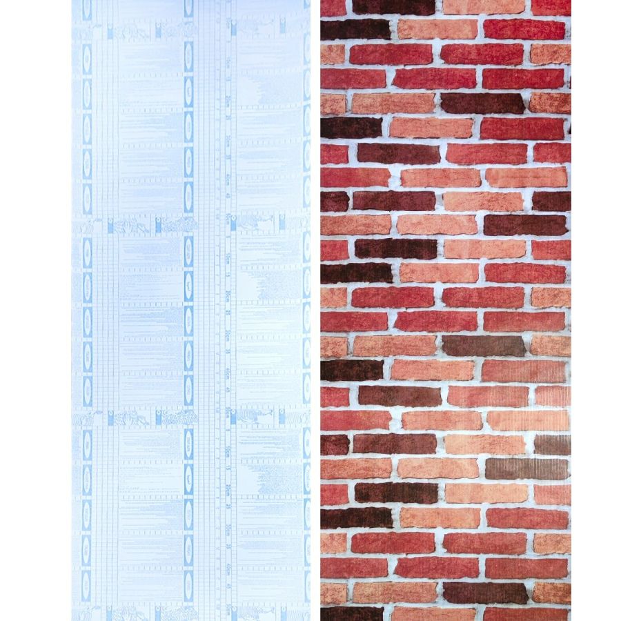Самоклеющаяся пленка Sticker Wall SW-00001271 Бордовый кирпич 0,45х10м