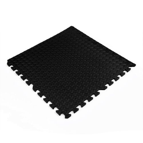 Пол пазл - модульное напольное покрытие Sticker Wall SW-00001169 Черное 600x600x10мм