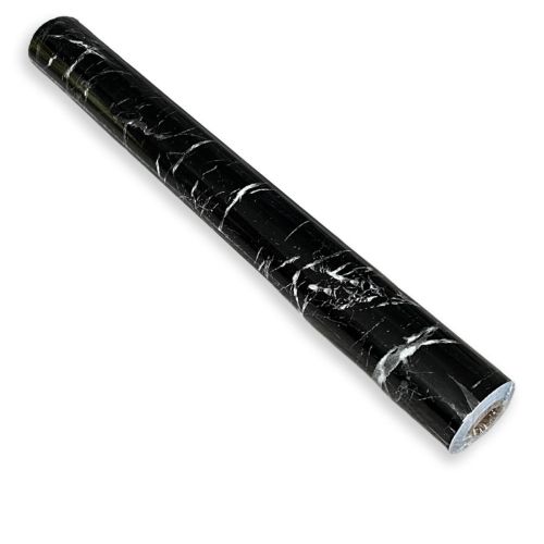 Самоклеющаяся пленка Sticker Wall SW-00001281 Черный мрамор классический 0,45х10мх0,07мм