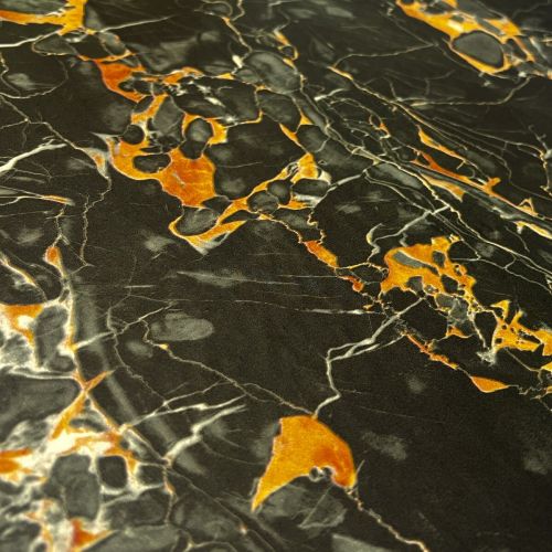 Самоклеющаяся пленка Sticker Wall SW-00001282 Черный мрамор с желтым 0,45х10мх0,07мм